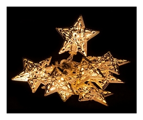 Гирлянда Luca Lighting «Золотистые звезды», 1,35 м (8712799938526) - Фото №2