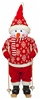 Фигурка новогодняя «Веселый красный снеговик», 82 см (4820211100438)