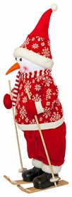 Фигурка новогодняя «Веселый красный снеговик», 82 см (4820211100438) - Фото №3