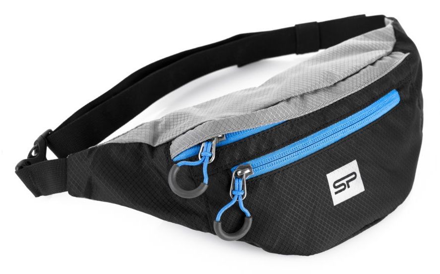 

Сумка на пояс Spokey Boreas Black/Blue (839664), Синий