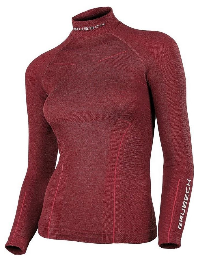 

Термофутболка женская с длинным рукавом Brubeck Extreme Wool (LS11930-burgundy, Красный