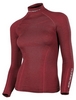Термофутболка женская с длинным рукавом Brubeck Extreme Wool (LS11930-burgundy)
