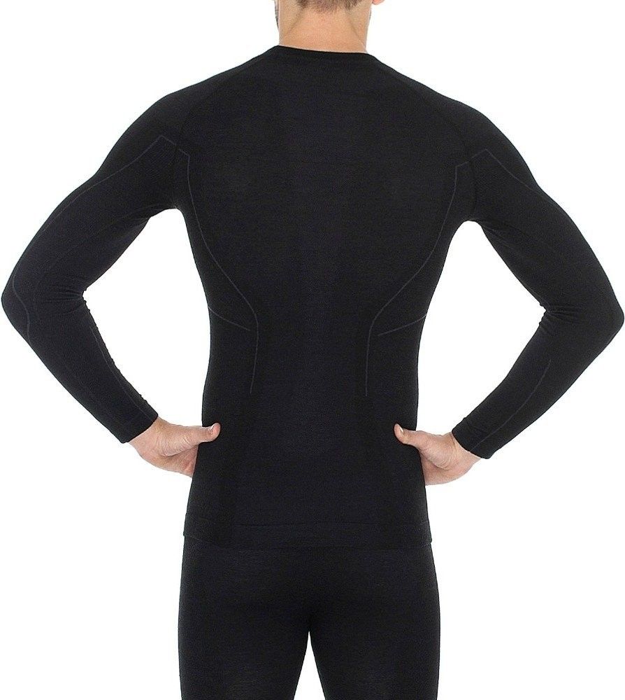 

Термофутболка мужская с длинным рукавом Brubeck Active Wool (LS12820-black, Черный