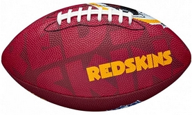 Мяч для американского футбола Wilson NFL JR Team Logo FB WS SS18 (WTF1534XBWS) - Фото №2