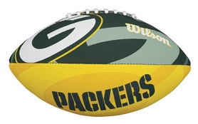 Мяч для американского футбола Wilson NFL JR Team Logo FB  GB SS18 (WTF1534XBGB)