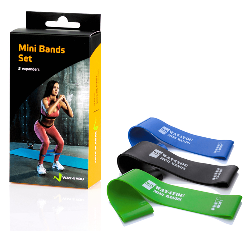 

Набор эластичных мини-лент Mini Bands Set Pro Way4you, 3 шт (w40129)