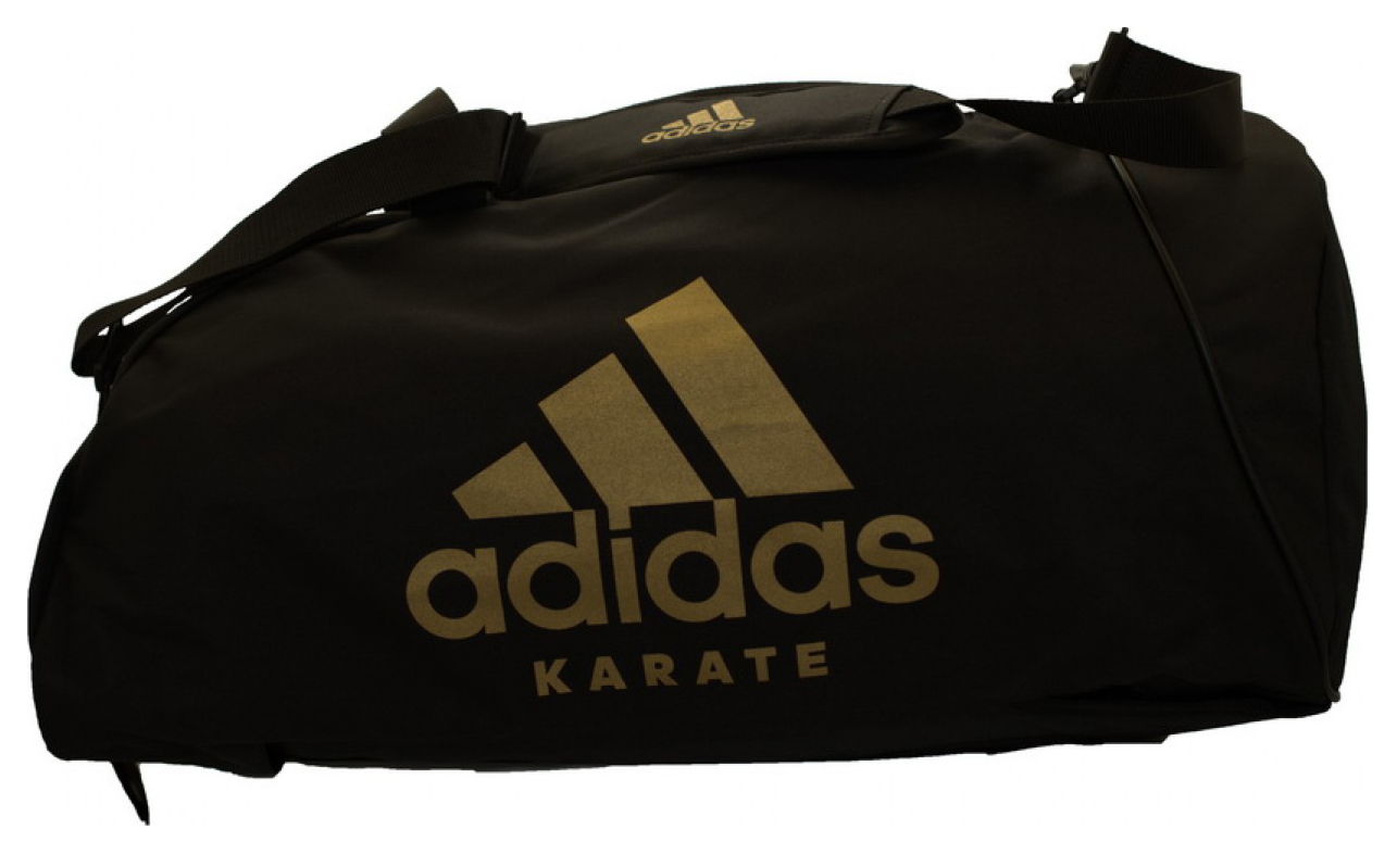 

Сумка-рюкзак спортивная 2 в 1 Adidas Karate,  (CC052K-BLK, Золотой