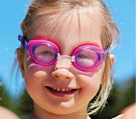Очки для плавания детские Zoggs Little Ripper, розовые (304442) - Фото №2