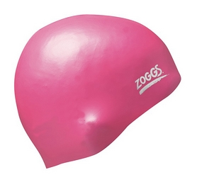 Шапочка для плавания Zoggs Easy Fit Silicone Caps, розовая (300624 PNK)