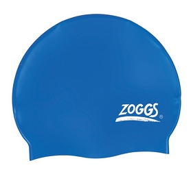Шапочка для плавания Zoggs Silicone Cap Plain, синяя (300604NVY)