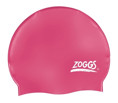 Шапочка для плавания Zoggs Silicone Cap Plain, розовая (300604PNK)