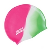 Шапочка для плавання Zoggs Silicone Cap Plain, Pink-White-Green (300634PWG)