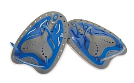 Лопатки Zoggs Matrix Hand Paddles Large, сине-серые (Z-310663)
