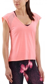 Футболка з коротким рукавом жіноча Skins Activewear Odot Tee Zinc, рожева (SP40461501035) - Фото №2