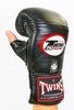 Перчатки снарядные кожаные Twins TBGL-1H-BU черные - Фото №2