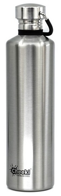 Бутылка для воды Cheeki Classic Single Wall Matte - серебряная, 1 л (CB1000SI1)