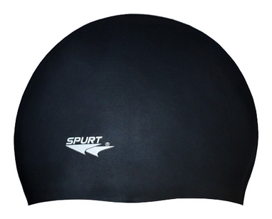 Шапочка для плавания Spurt Solid Color SB 14, черная (000-0450)