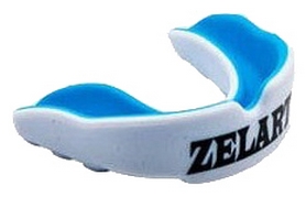 Капа боксерская Zelart BO-3603, белый-синий