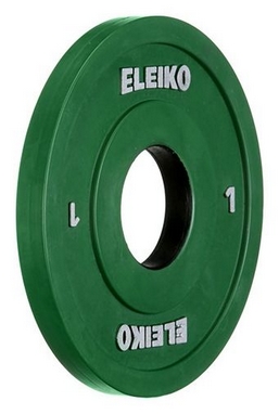 Диск олимпийский тренировочный Eleiko, 1 кг (124-0010R)
