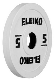 Диск олимпийский тренировочный Eleiko, 5 кг (124-0050R)