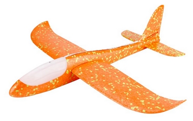 Самолет планер метательный светящийся по всей длине UFT Touch Sky Plane Original - оранжевый, 48 см (OrangeG3)