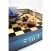 Игра настольная 5 в 1 (шахматы, шашки, нарды, домино, крестики-нолики) - Фото №2