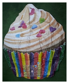 Плотик надувной детский Intex Cupcake, 142 х 135 см (58770) - Фото №3