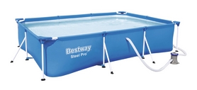 Бассейн каркасный Bestway Steel Pro с фильтрующим насосом, 300х201х66 см (56411)