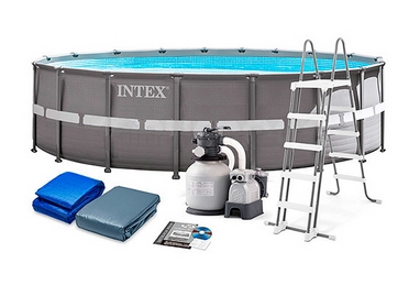 Бассейн каркасный Intex с фильтрующим насосом 28646 и аксессуарами, 549х132см (26332)