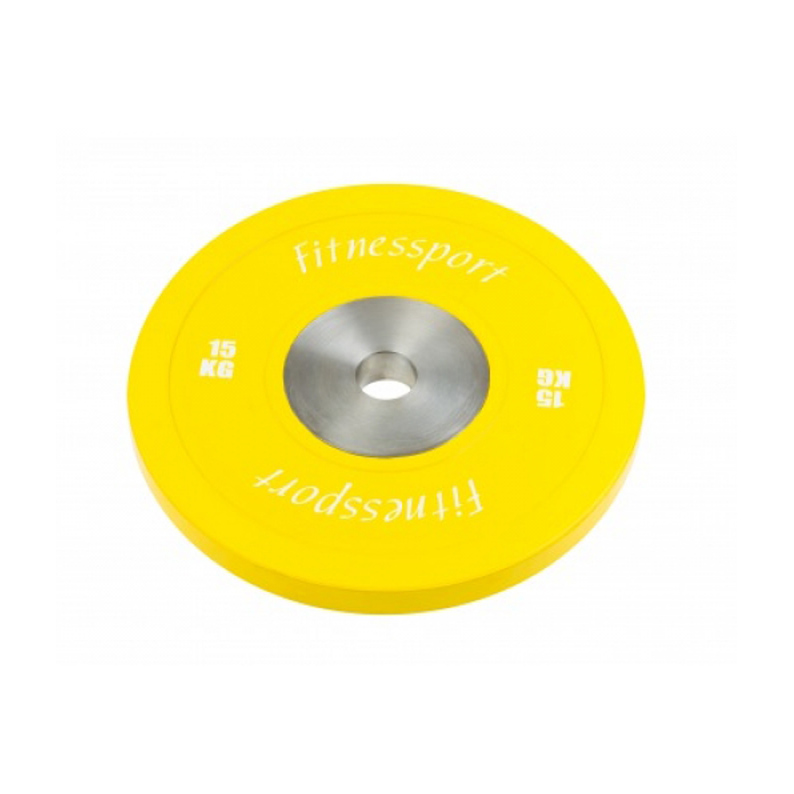 

Диск для кроссфита соревновательный Fitnessport RCP 22-15 - желтый, 15 кг