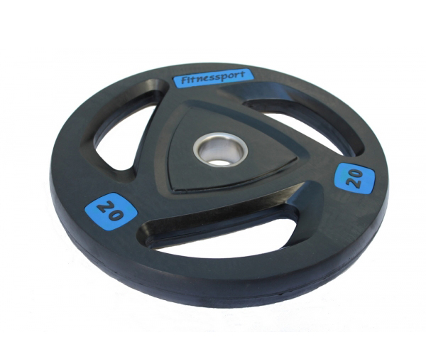 

Диск олимпийский обрезиненный Fitnessport RCP 17-20 - черный, 20 кг