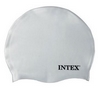 Шапочка для плавания детская Intex Silicone Swim Cap, белая (55991-3)