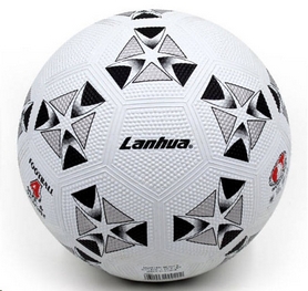 Распродажа*! Мяч футбольный Lanhua бело-черный №4 - Фото №2