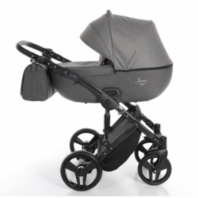 Детская коляска 2 в 1 Junama Fashion Pro 02 Темно-серая (13-JFP02) - Фото №2