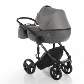 Детская коляска 2 в 1 Junama Fashion Pro 02 Темно-серая (13-JFP02) - Фото №3