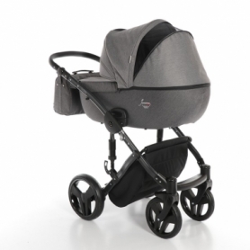 Детская коляска 2 в 1 Junama Fashion Pro 02 Темно-серая (13-JFP02) - Фото №4