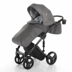 Детская коляска 2 в 1 Junama Fashion Pro 02 Темно-серая (13-JFP02) - Фото №6
