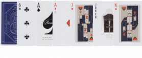 Карти для гри в покер Theory11 Jimmy Fallon Сині (krut_0714)