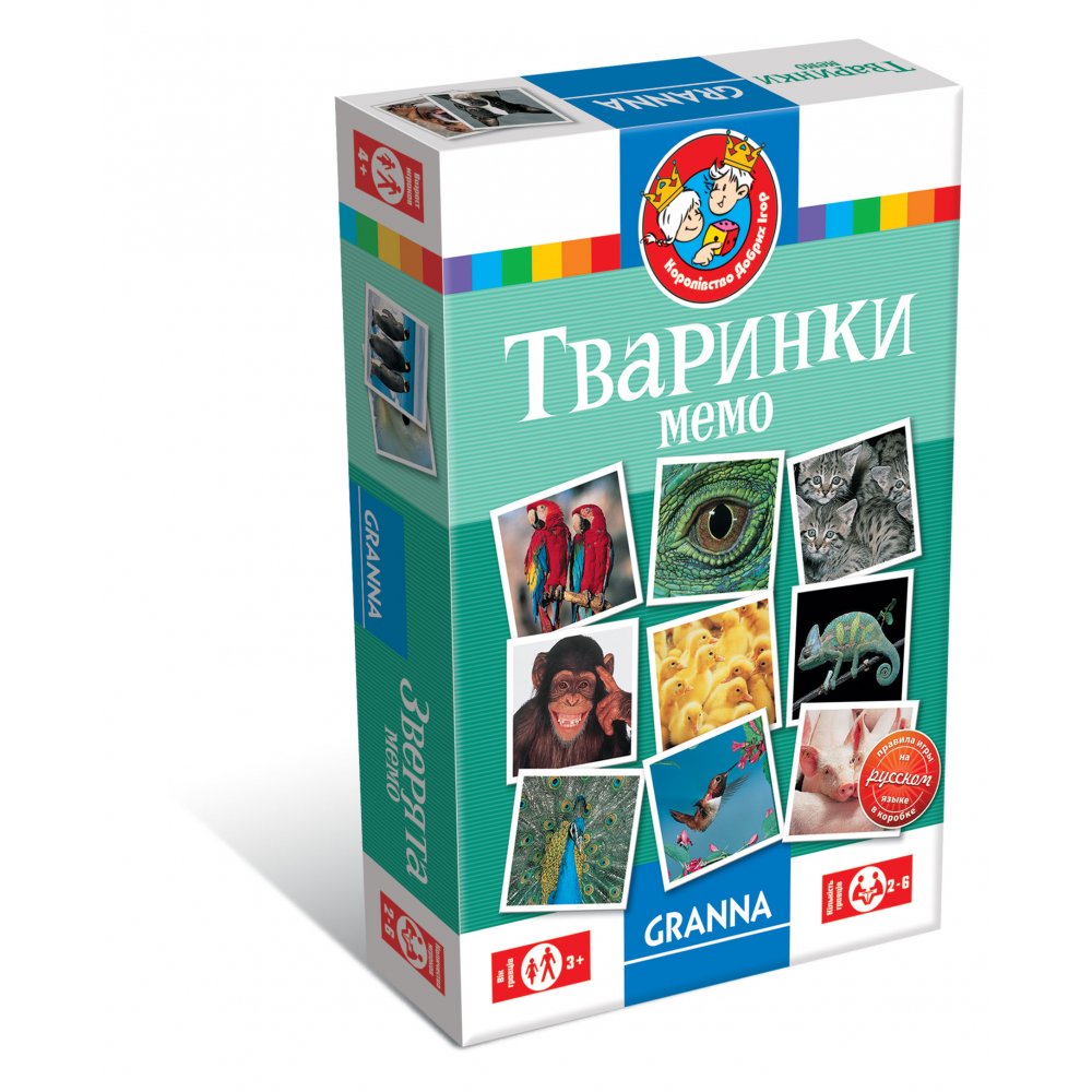 

Игра настольная Мемо Тварини (укр.)