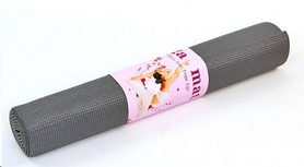 Коврик для фитнеса Pro Supra Yoga Mat серый 4 мм - Фото №3