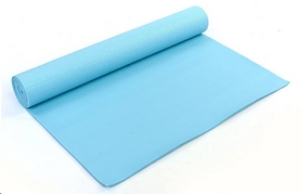 Коврик для фитнеса Pro Supra Yoga Mat голубой 4 мм - Фото №2