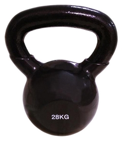 Гиря виниловая Spart, 28 кг - черная (DB2174-28Blk)