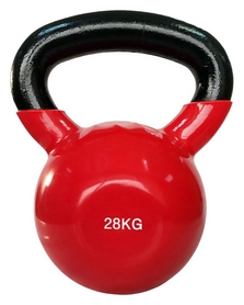 Гиря виниловая Spart, 28 кг - красная (DB2174-28Red)