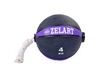 Мяч медицинский (медбол) с веревкой Zelart Medicine Ball FI-5709-4, 4 кг