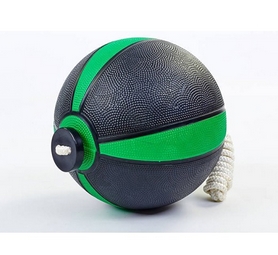 Мяч медицинский (медбол) с веревкой Zelart Medicine Ball FI-5709-3, 3 кг - Фото №3