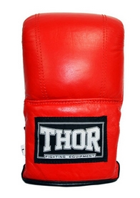 Перчатки снарядные Thor 605 (Leather) RED - Фото №2