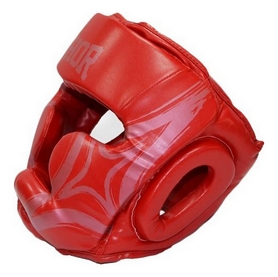 Шлем боксерский Thor Cobra 727 (Leather) RED - красный - Фото №3