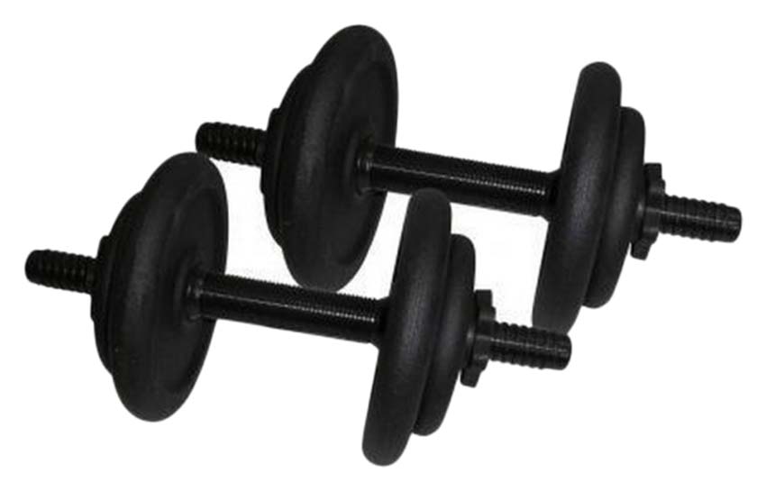 

Гантели наборные стальные Newt 2 шт по 8,5 кг (NE-300-GP009-2), Черный