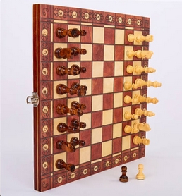 Набор игр 3 в 1 (шахматы, шашки, нарды) магнитный Backgammon - Фото №6
