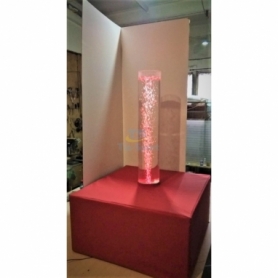 Пузырьковая колонна для сенсорной комнаты с пуфом - Фото №3